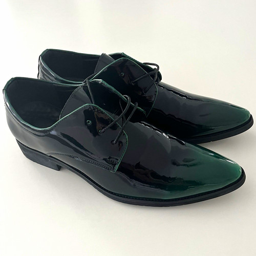 Herren lackleder derby - lackleder,