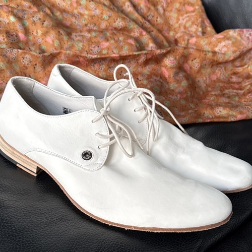 Herren derby schuhe - derby-schuhe, weiß