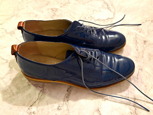 Agl herren derby schuhe blau - herren, derby-schuhe